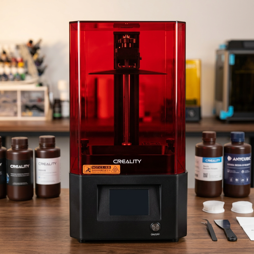 Creality LD-002R LCD-Resin-3D-Drucker mit roter UV-Schutzhaube
