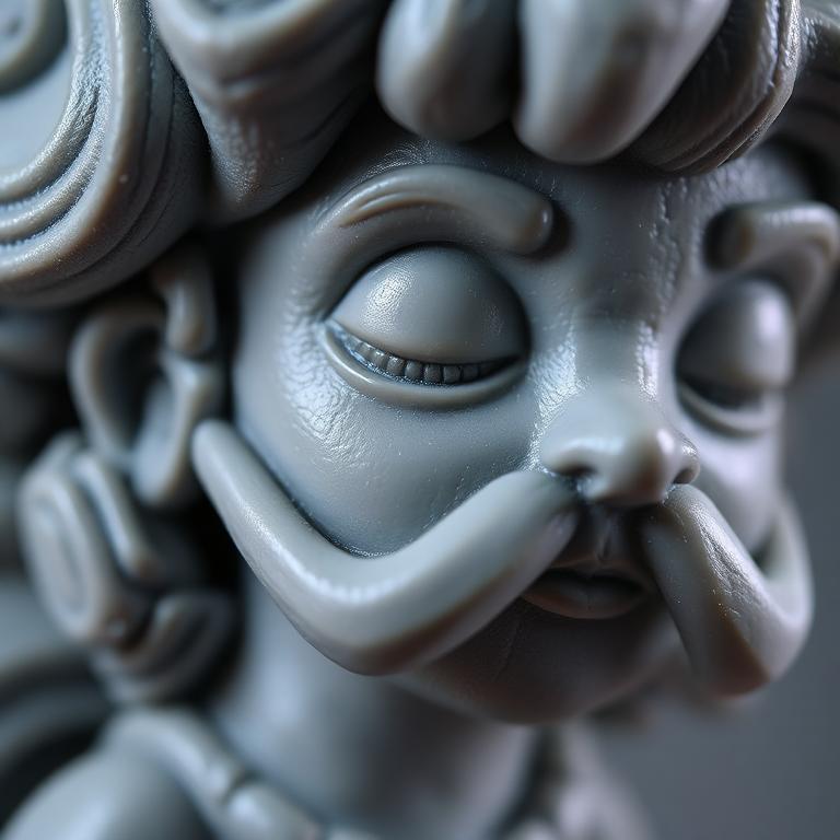 Hochdetaillierte, im Resin-Verfahren gedruckte Miniatur-Figur