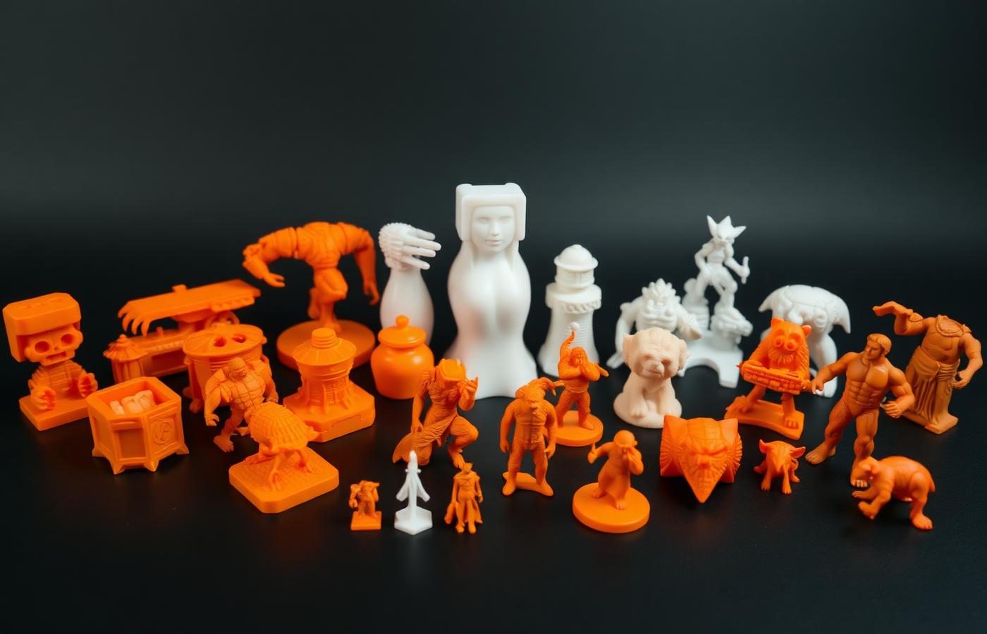 3D-gedruckte Figuren